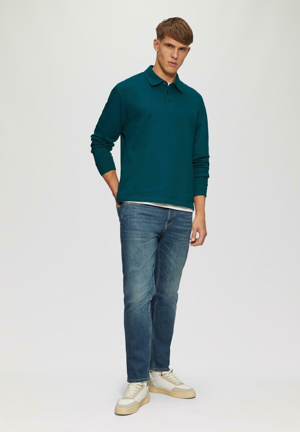 Рубашка поло MIT LOGO-PATCH s.Oliver, бирюзовый
Рубашка поло MIT LOGO-PATCH s.Oliver, бирюзовый