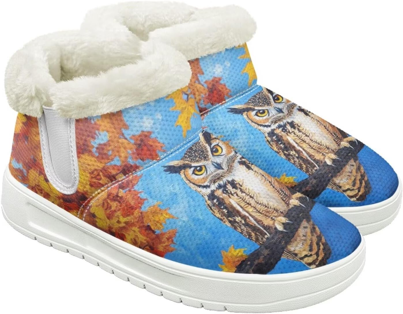 Зимние сапоги для женщин и мужчин, теплые ботинки с утеплением, флисовая подкладка, удобная резиновая подошва, модный подарок Cugasmaru, Owl Fall Leaf
Зимние сапоги для женщин и мужчин, теплые ботинки с утеплением, флисовая подкладка, удобная резиновая подошва, модный подарок Cugasmaru, Owl Fall Leaf