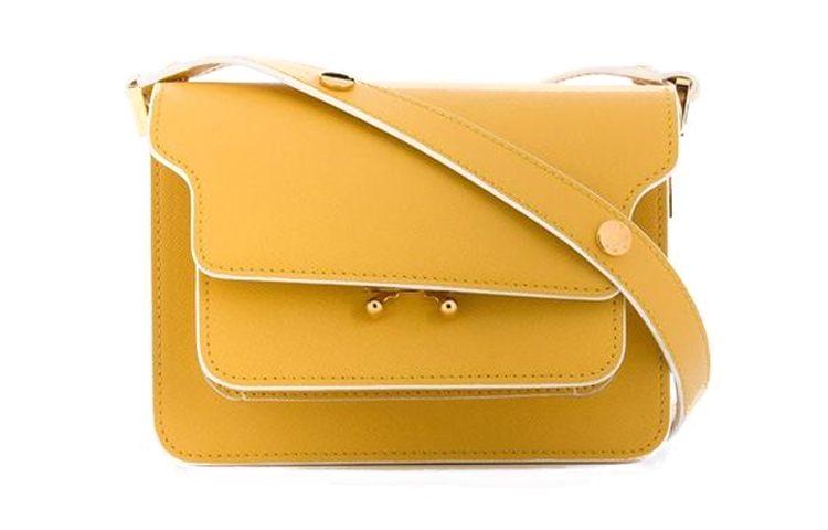 Сумка через плечо мини из кожи коровы стволовой выделки, ярко-желтая MARNI
Сумка через плечо мини из кожи коровы стволовой выделки, ярко-желтая MARNI