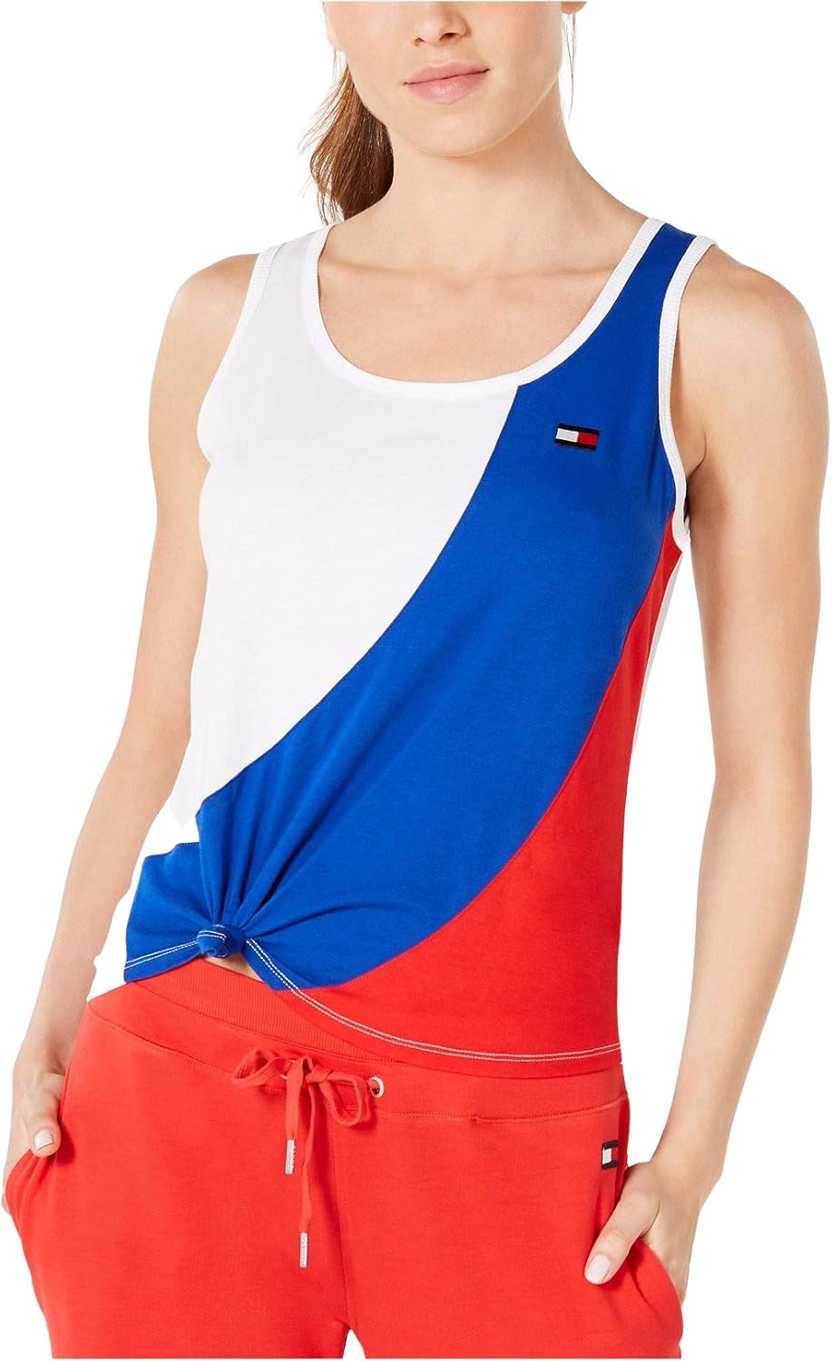 Спортивный топ без рукавов Tommy Hilfiger с цветными блоками и узлом, Heritage Combo
Спортивный топ без рукавов Tommy Hilfiger с цветными блоками и узлом, Heritage Combo