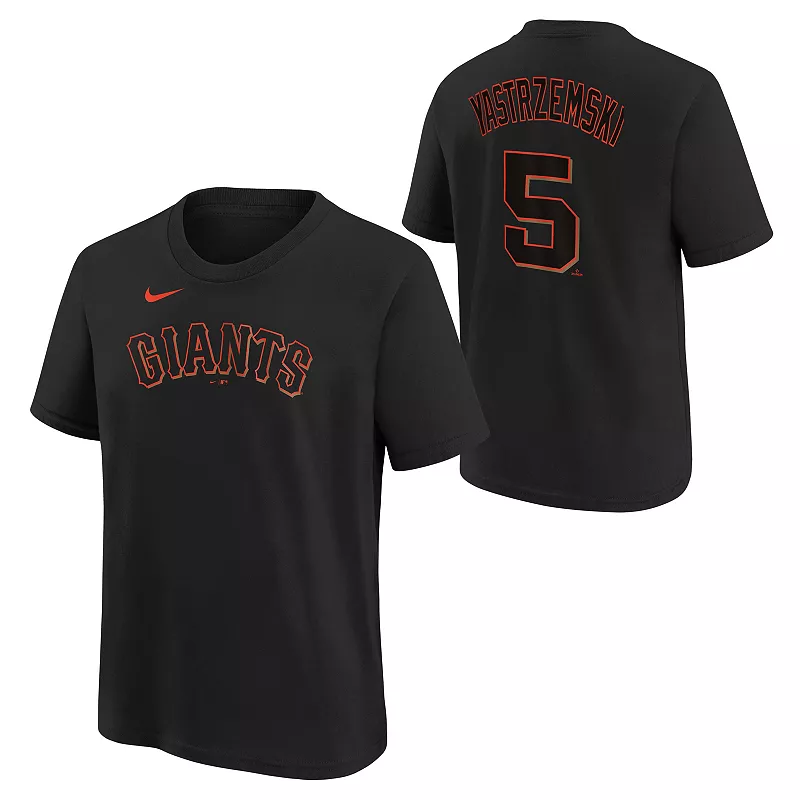 Черная домашняя футболка Nike Youth San Francisco Giants Mike Yastrzemski #5
Черная домашняя футболка Nike Youth San Francisco Giants Mike Yastrzemski #5