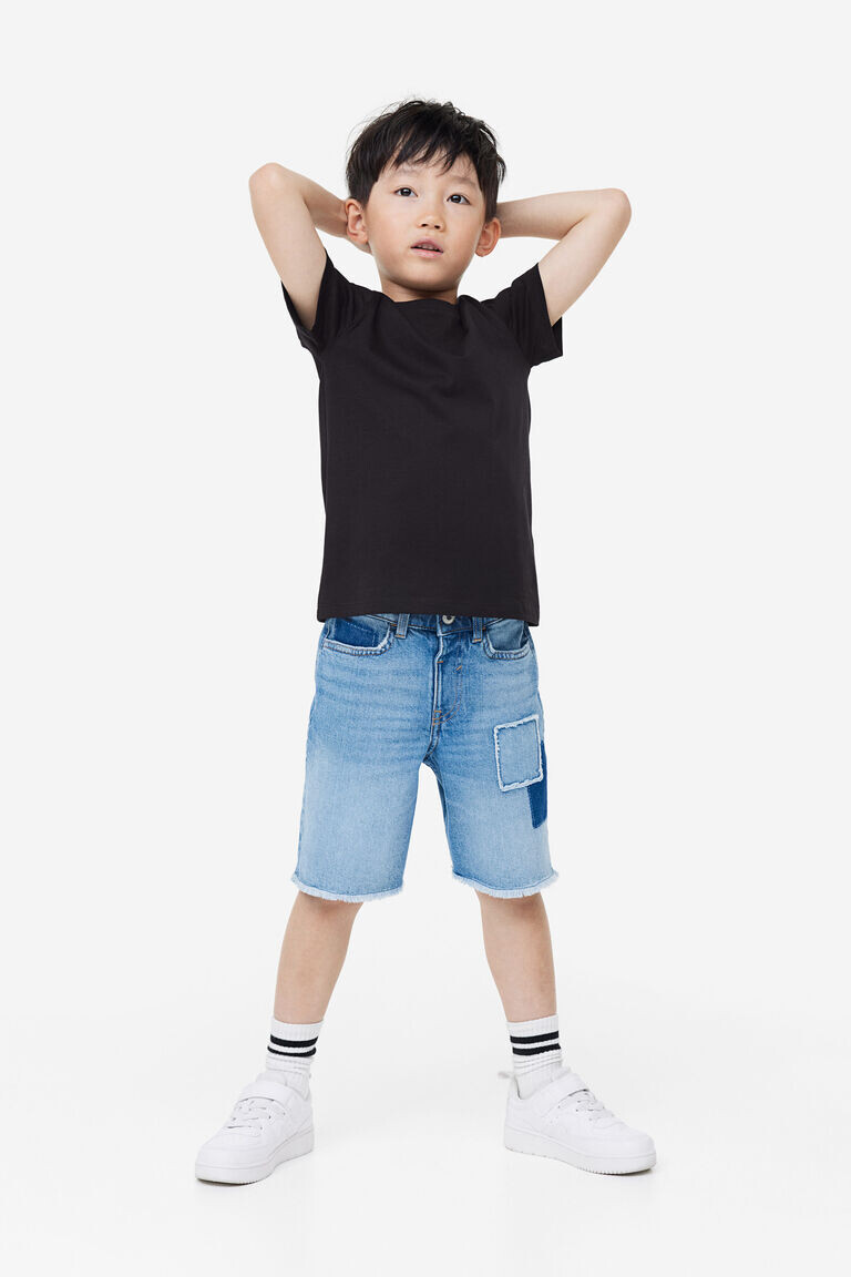 Хлопковая футболка H&M, черный
Хлопковая футболка H&M, черный