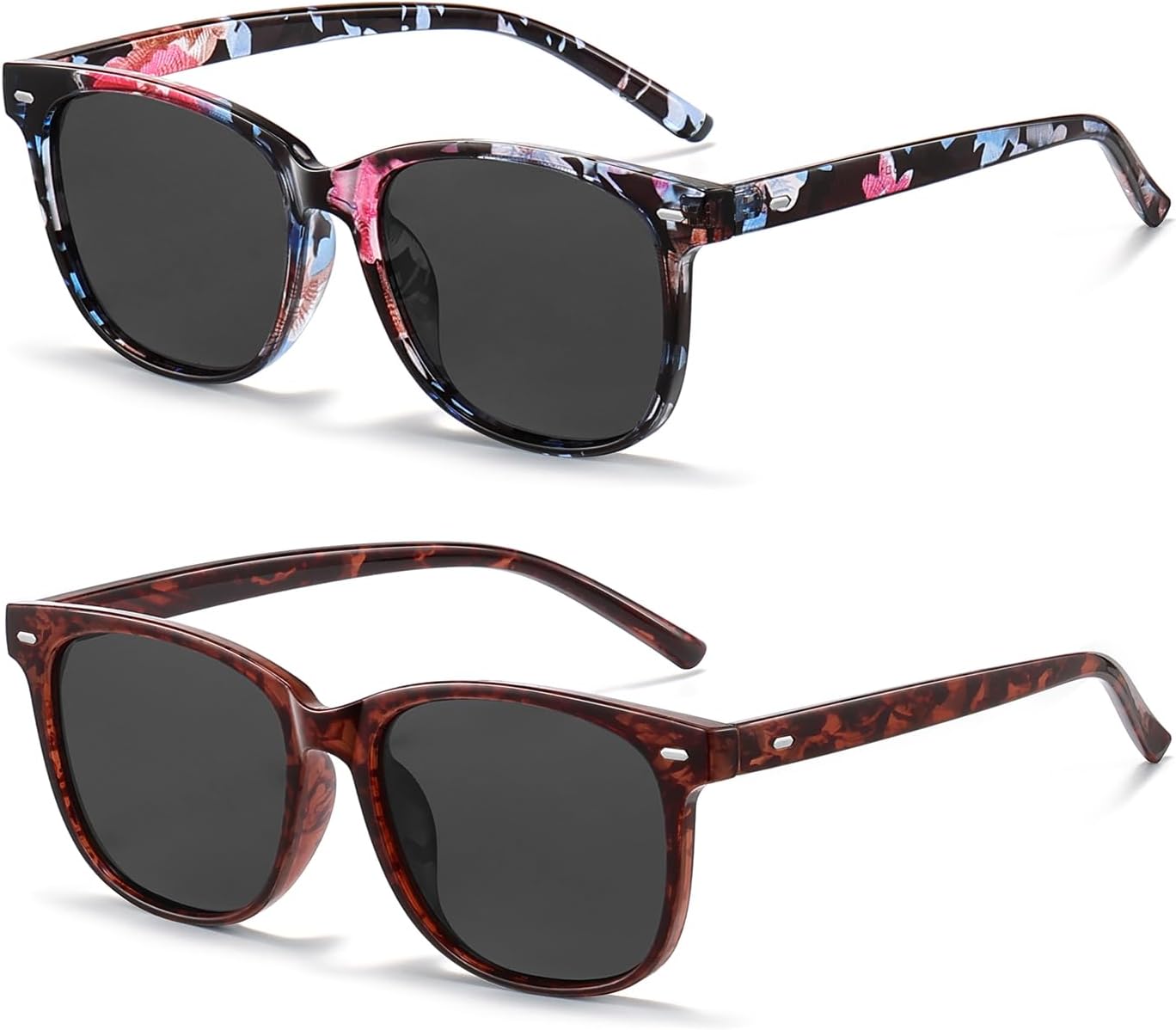 Женские поляризованные солнцезащитные очки HAOLOTA, классические круглые солнцезащитные очки для вождения, рыбалки, легкие, с защитой от УФ-излучения UV400, S07 Flower/Grey + Purple Tortoise/Grey
Женские поляризованные солнцезащитные очки HAOLOTA, классические круглые солнцезащитные очки для вождения, рыбалки, легкие, с защитой от УФ-излучения UV400, S07 Flower/Grey + Purple Tortoise/Grey