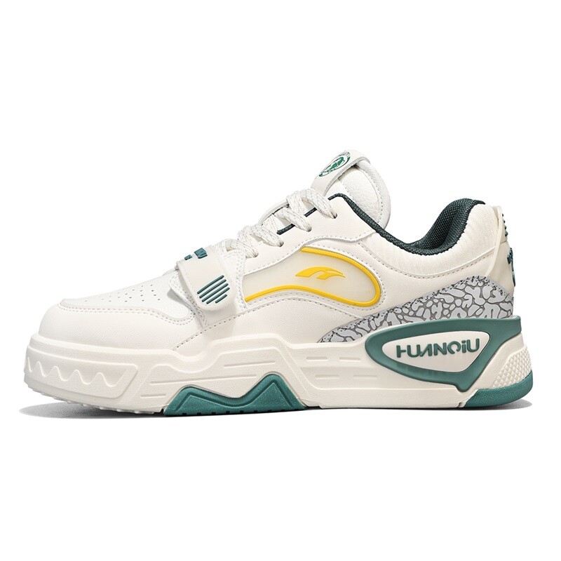 Кеды мужские, обувь для скейтбординга низкая бежевый/зеленый Huanqiu
Кеды мужские, обувь для скейтбординга низкая бежевый/зеленый Huanqiu