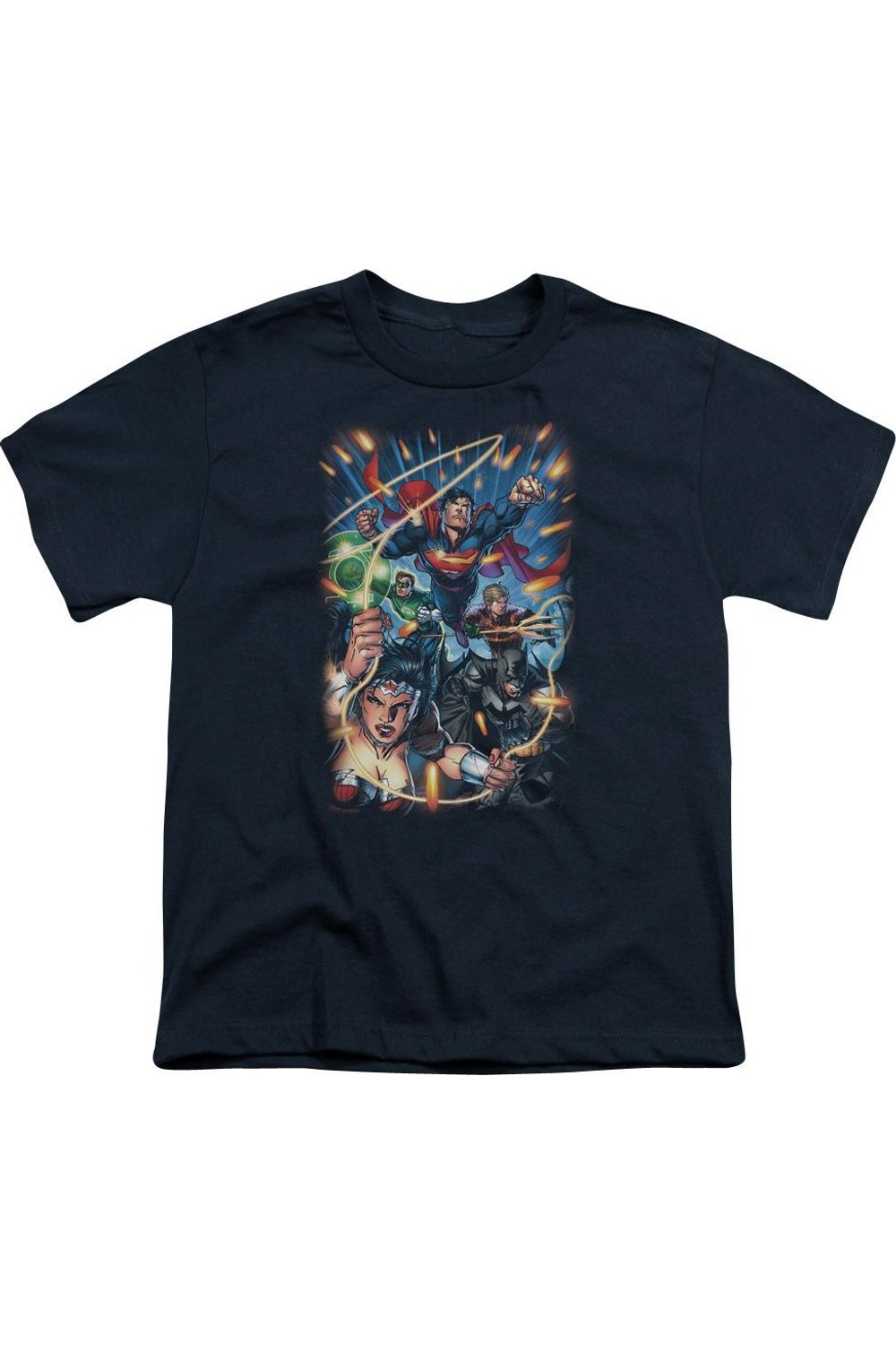 Футболка с коротким рукавом для детей "Лига справедливости Америки: Под атакой" Gildan, темно-синий
Футболка с коротким рукавом для детей "Лига справедливости Америки: Под атакой" Gildan, темно-синий