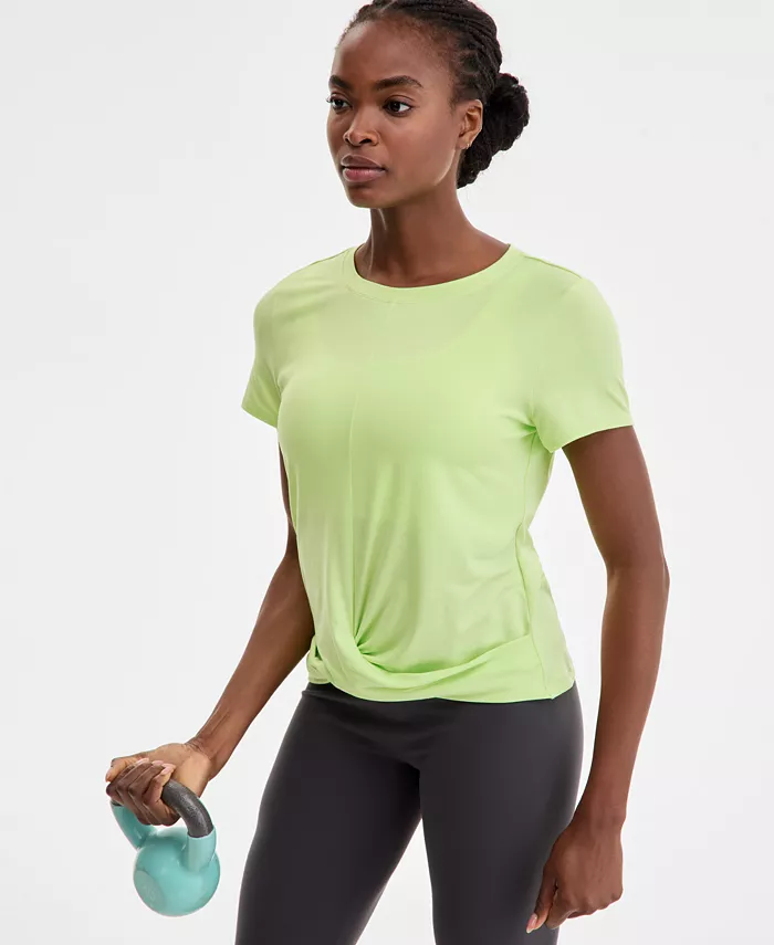 Женская футболка с перекрученным передом для тренировок ID Ideology, зеленый
Женская футболка с перекрученным передом для тренировок ID Ideology, зеленый