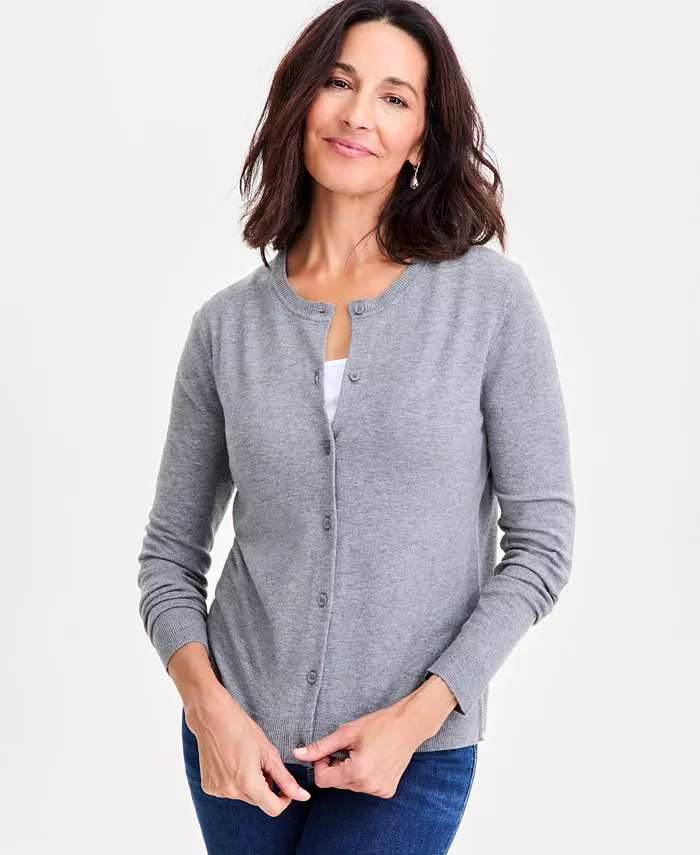 Женский кардиган на пуговицах с длинными рукавами, созданный для Macy's Style & Co, серый
Женский кардиган на пуговицах с длинными рукавами, созданный для Macy's Style & Co, серый