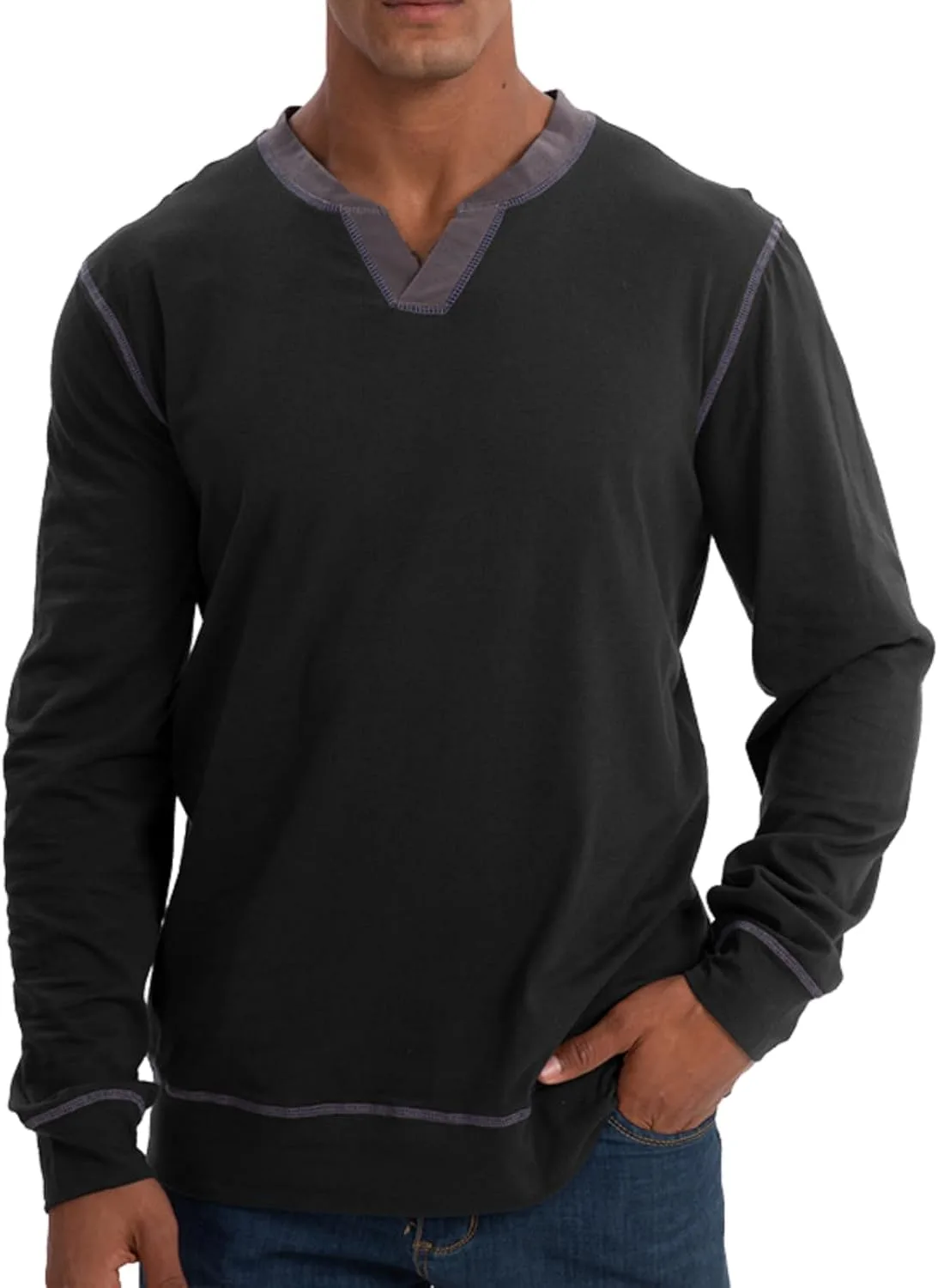 Мужская футболка Slim Henley с V-образным вырезом Quskc
Мужская футболка Slim Henley с V-образным вырезом Quskc