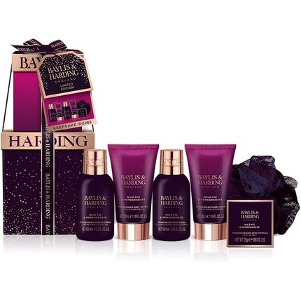 Роскошный подарочный набор Pamper Present с диким инжиром и гранатом — подходит для веганов, Baylis & Harding
Роскошный подарочный набор Pamper Present с диким инжиром и гранатом — подходит для веганов, Baylis & Harding