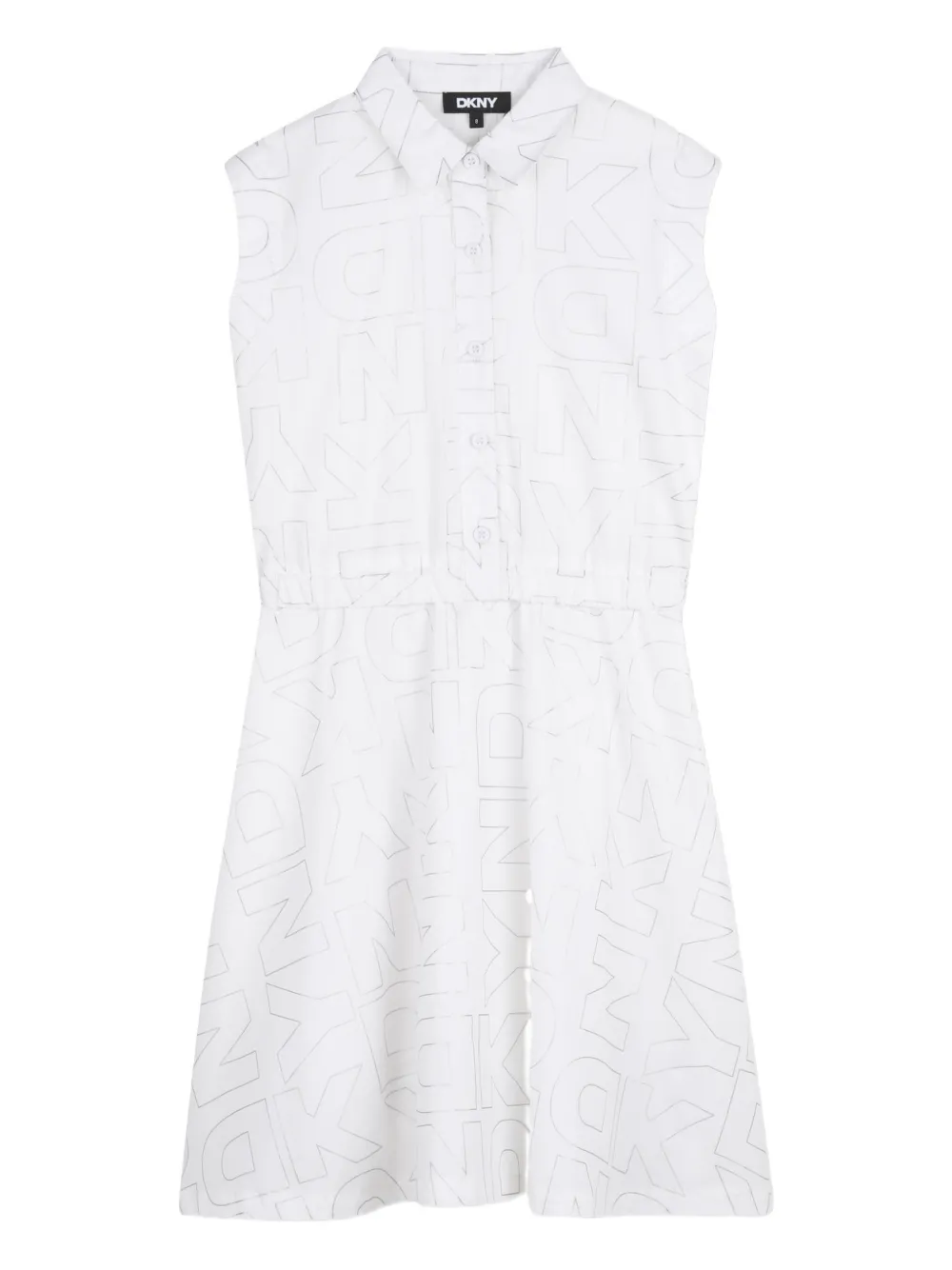 Платье с воротником и принтом-логотипом Dkny Kids, белый
Платье с воротником и принтом-логотипом Dkny Kids, белый