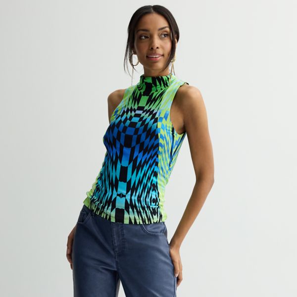 Женский топ с воротником-стойкой Intempo, цвет checker print
Женский топ с воротником-стойкой Intempo, цвет checker print