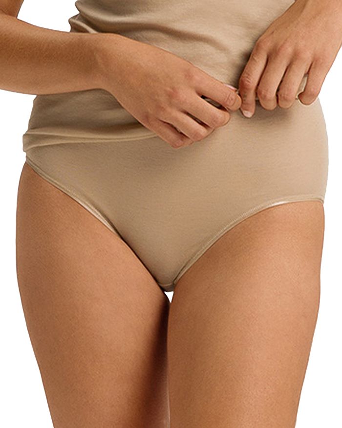 Хлопковые бесшовные трусы-слипы Hanro, коричневый
Хлопковые бесшовные трусы-слипы Hanro, коричневый