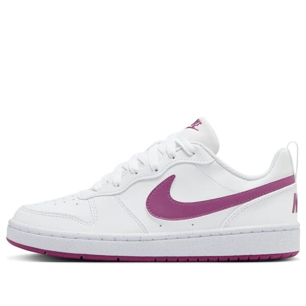 Кроссовки court borough low recraft 'white hot fuchsia' Nike, белый 
Кроссовки court borough low recraft 'white hot fuchsia' Nike, белый
