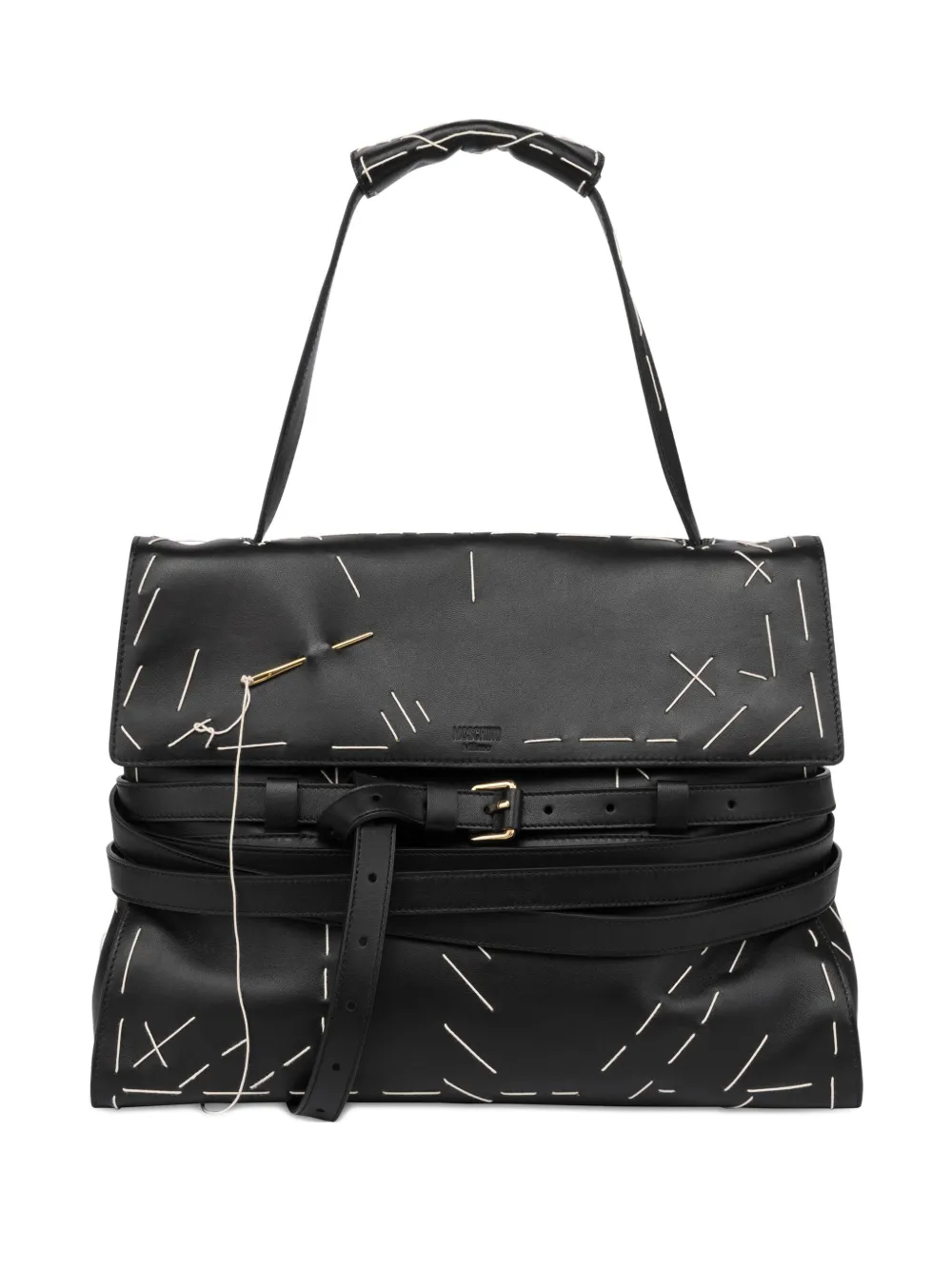 Сумка на плечо с декоративной строчкой Moschino, черный
Сумка на плечо с декоративной строчкой Moschino, черный
