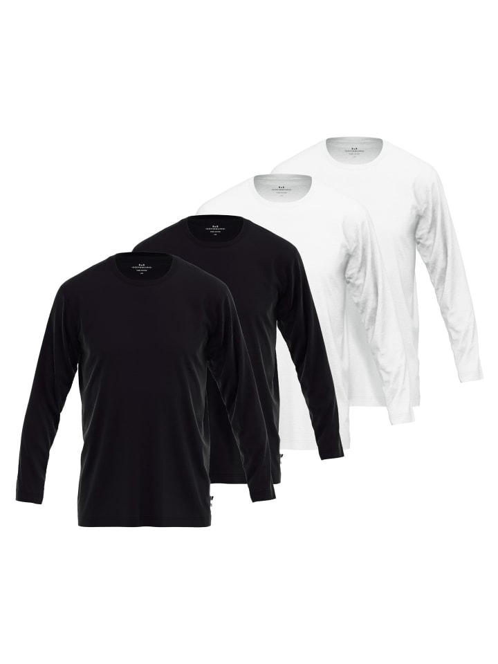 Götzburg Рубашки с длинными рукавами, комплект из 4 штук, бело-черные
Götzburg Рубашки с длинными рукавами, комплект из 4 штук, бело-черные