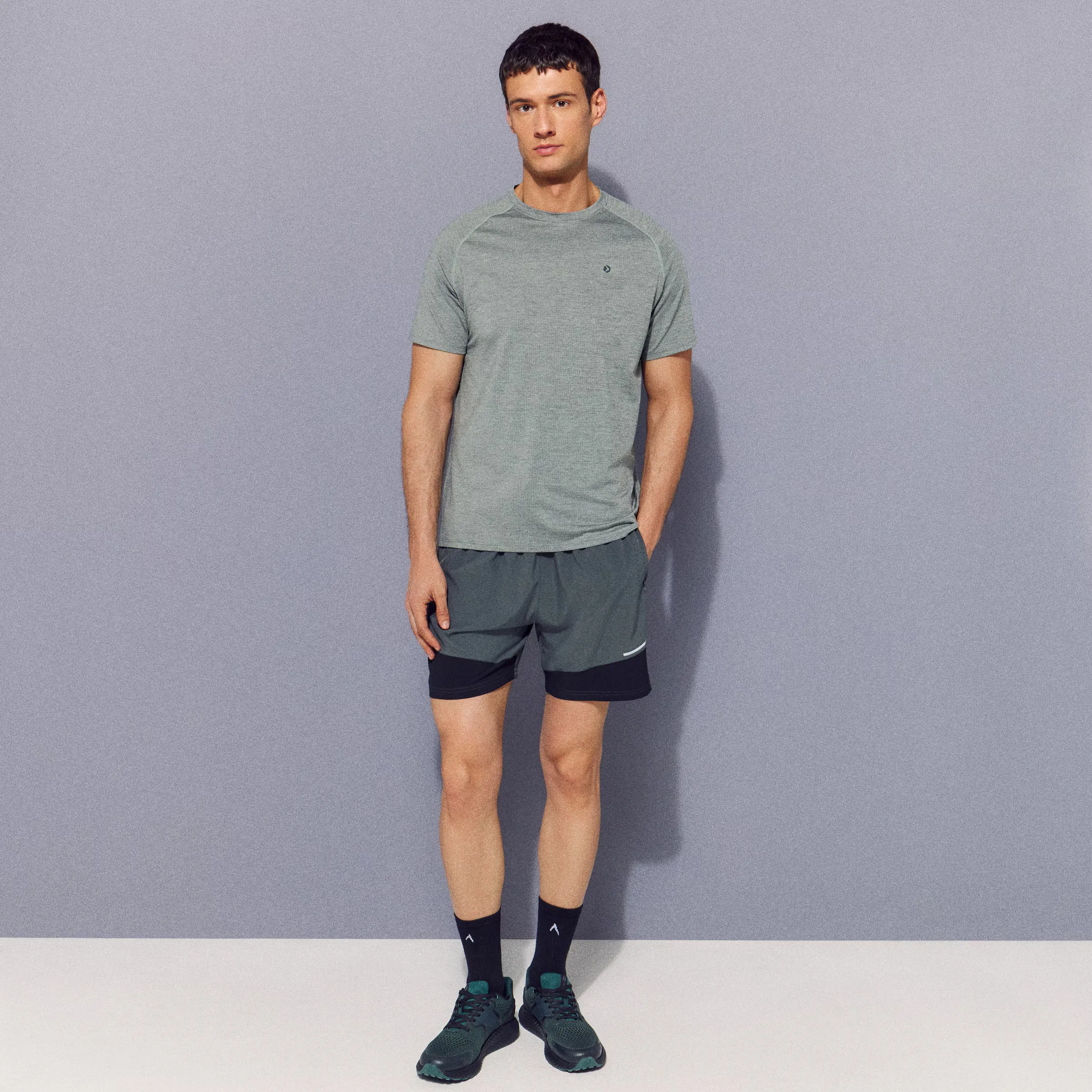 Мужская беговая футболка Boomerang, зеленый 
Мужская беговая футболка Boomerang, зеленый