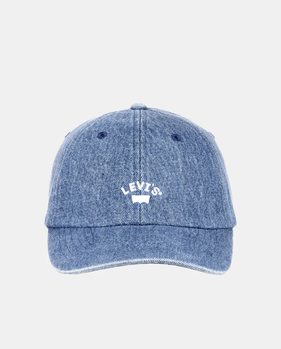 Черная хлопковая кепка с вышитым логотипом спереди Levi's, синий
Черная хлопковая кепка с вышитым логотипом спереди Levi's, синий