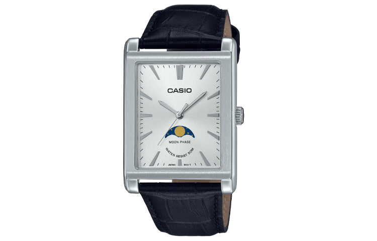 Стандартная серия Кварцевый механизм Натуральная кожа Ремешок Мужские часы Серебристый циферблат CASIO 
Стандартная серия Кварцевый механизм Натуральная кожа Ремешок Мужские часы Серебристый циферблат CASIO