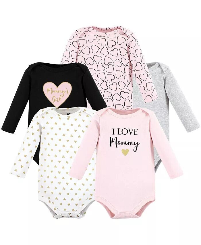 Хлопковые боди с длинными рукавами для маленьких девочек Mommy, 5 шт., недоношенные Hudson Baby, розовый
Хлопковые боди с длинными рукавами для маленьких девочек Mommy, 5 шт., недоношенные Hudson Baby, розовый