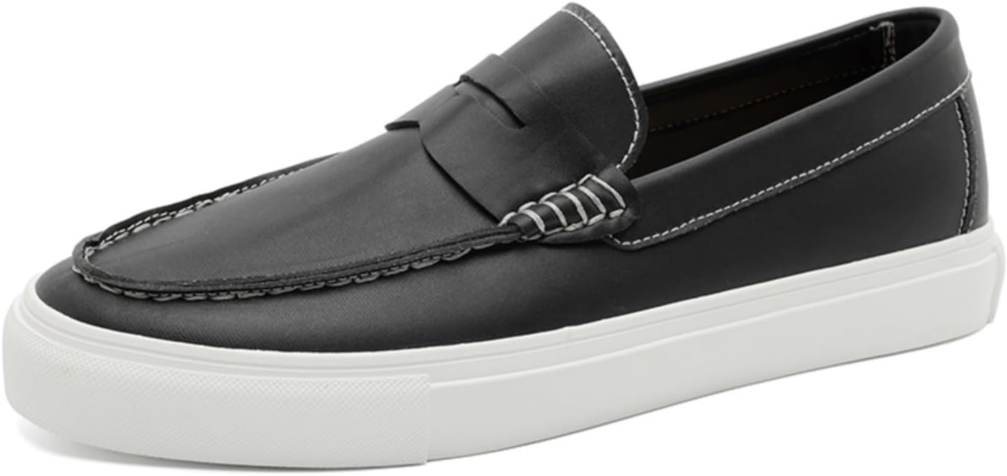 Мужские модные туфли-лоаферы без шнурков, ручная прошивка, плоская подошва, легкие, низкие, с круглым носком, противоскользящие, повседневные для вождения, прогулок, формальных мероприятий и бизнеса Qwuieoin, черный
Мужские модные туфли-лоаферы без шнурков, ручная прошивка, плоская подошва, легкие, низкие, с круглым носком, противоскользящие, повседневные для вождения, прогулок, формальных мероприятий и бизнеса Qwuieoin, черный