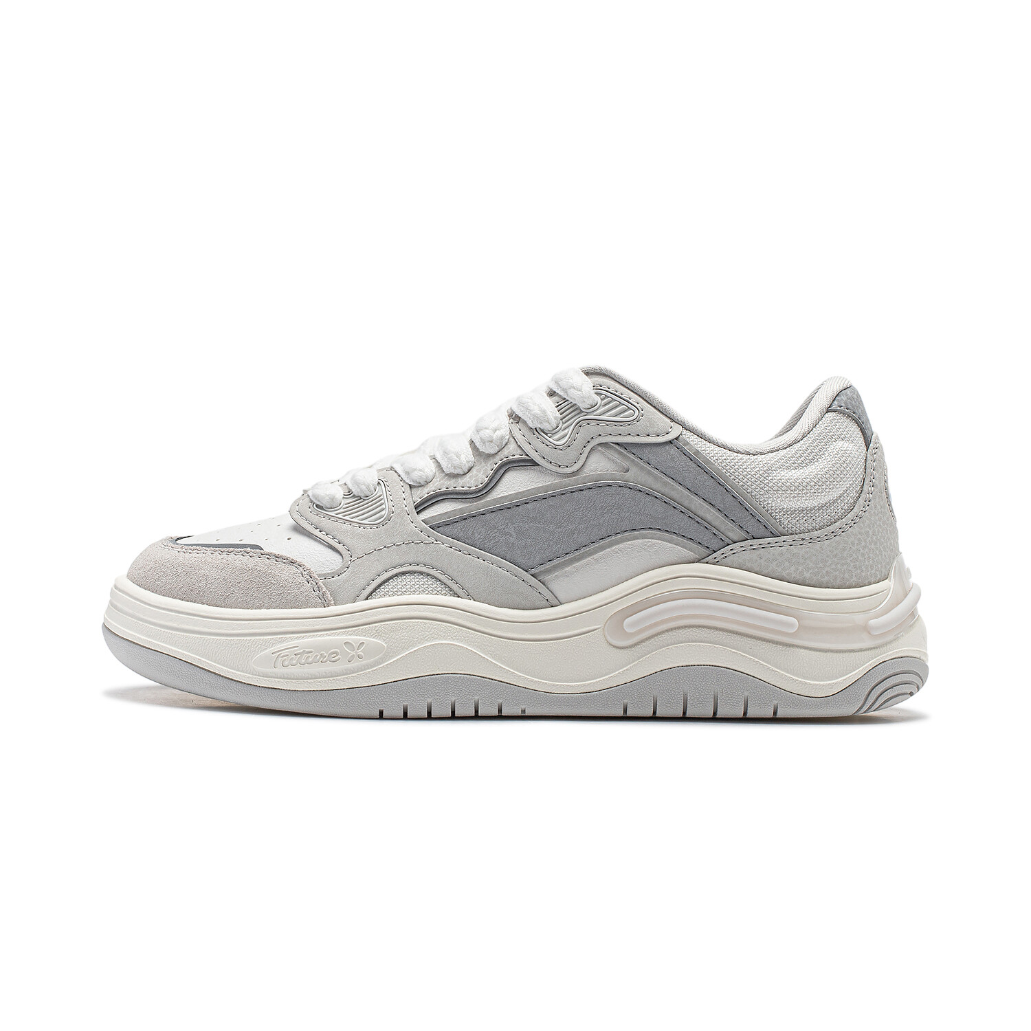 Кроссовки LINING Future Flow Skateboarding Shoes Women's Low-top White/gray, серый
Кроссовки LINING Future Flow Skateboarding Shoes Women's Low-top White/gray, серый