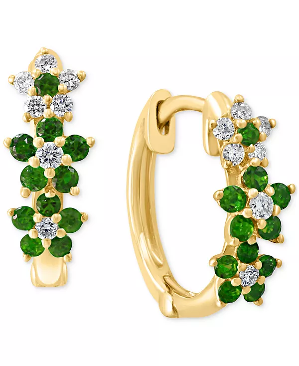 Миниатюрные серьги-кольца с изумрудами (1/3 карата) и бриллиантами (1/8 карата) из 14-каратного желтого золота, 0,15 дюйма Lali Jewels, emerald
Миниатюрные серьги-кольца с изумрудами (1/3 карата) и бриллиантами (1/8 карата) из 14-каратного желтого золота, 0,15 дюйма Lali Jewels, emerald