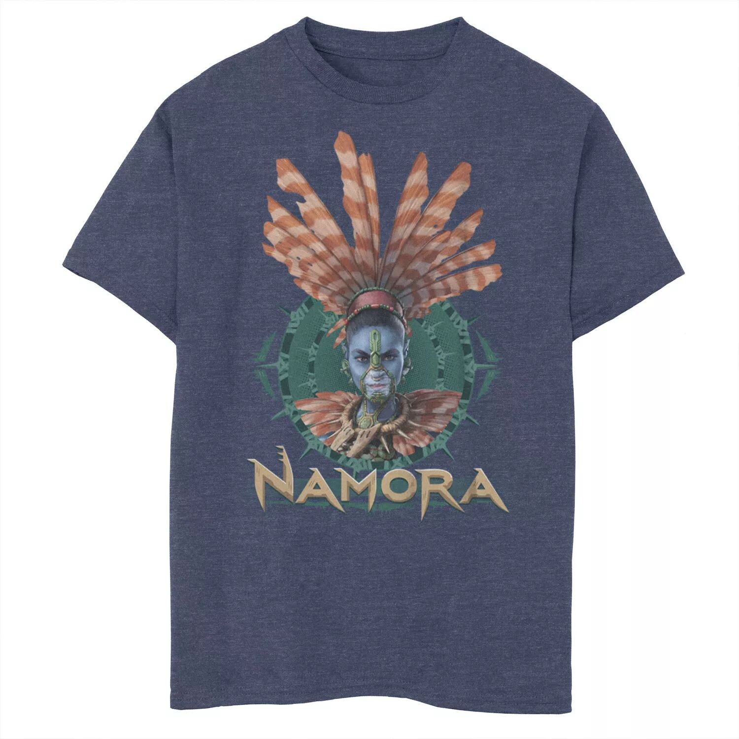 Футболка с рисунком «Marvel Wakanda Forever Namora Fin Crown» для мальчиков 8–20 лет Licensed Character 
Футболка с рисунком «Marvel Wakanda Forever Namora Fin Crown» для мальчиков 8–20 лет Licensed Character