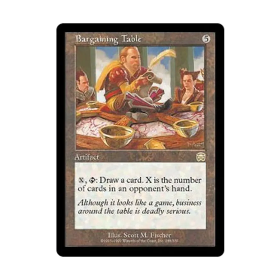 CCG Стол для переговоров (R), MTG - Mercadian Masques
CCG Стол для переговоров (R), MTG - Mercadian Masques