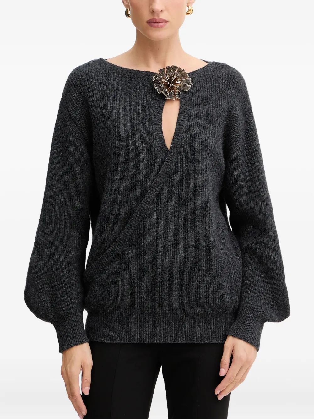 Свитер с аппликацией Simona Corsellini, серый
Свитер с аппликацией Simona Corsellini, серый