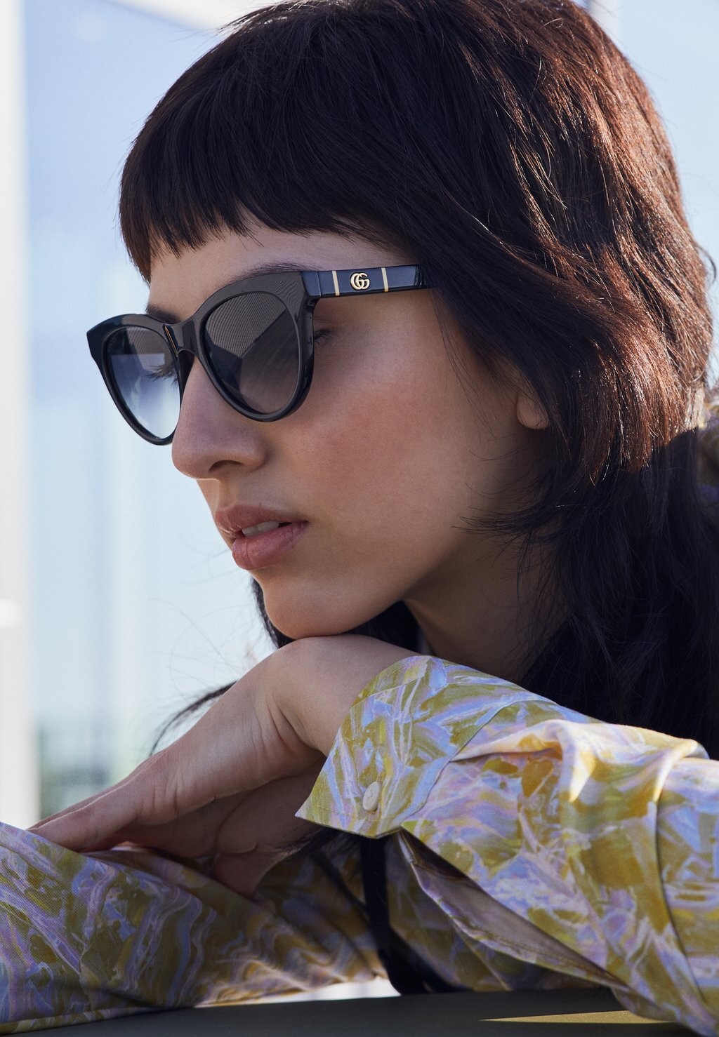 Солнцезащитные очки Gucci, черный/серый
Солнцезащитные очки Gucci, черный/серый