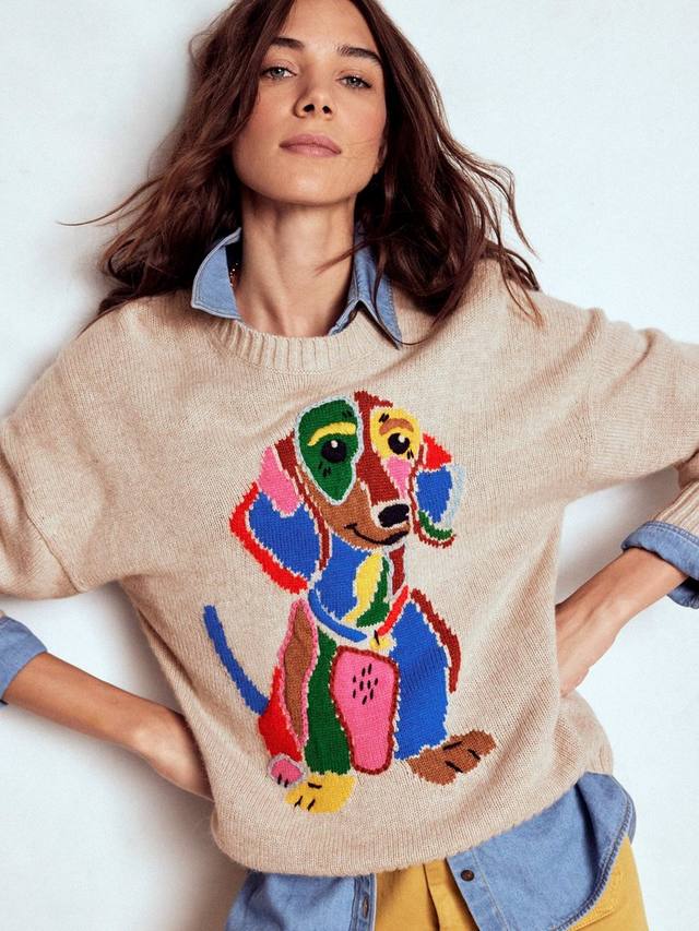 Натали джемпер для собак из шерсти с примесью Boden, Natural Melange
Натали джемпер для собак из шерсти с примесью Boden, Natural Melange