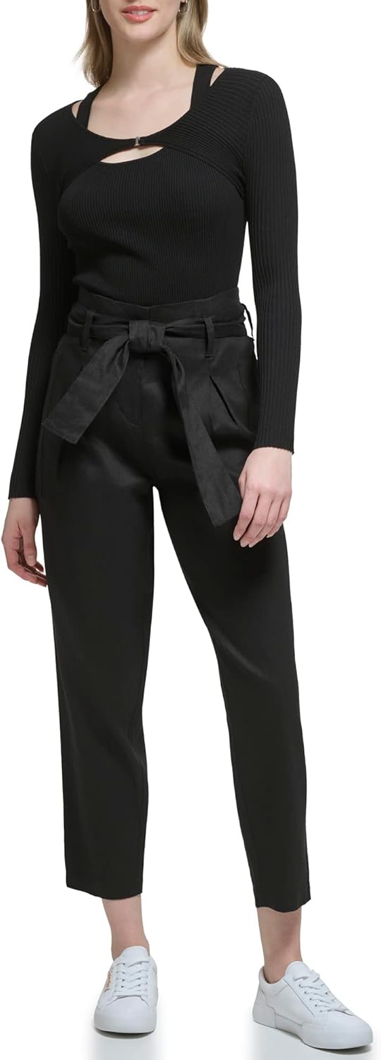 Женский свитер Calvin Klein Rib Wrap Longsleeve, Black
Женский свитер Calvin Klein Rib Wrap Longsleeve, Black