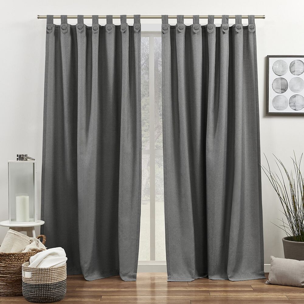 Эксклюзивные домашние шторы Loha Tuxedo Tab Top Curtain, комплект оконных штор с 2 панелями Exclusive Home, цвет Black Pearl
Эксклюзивные домашние шторы Loha Tuxedo Tab Top Curtain, комплект оконных штор с 2 панелями Exclusive Home, цвет Black Pearl