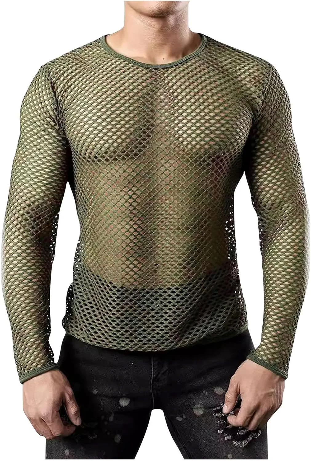 Мужская сетчатая футболка с длинным рукавом Uillui
Мужская сетчатая футболка с длинным рукавом Uillui