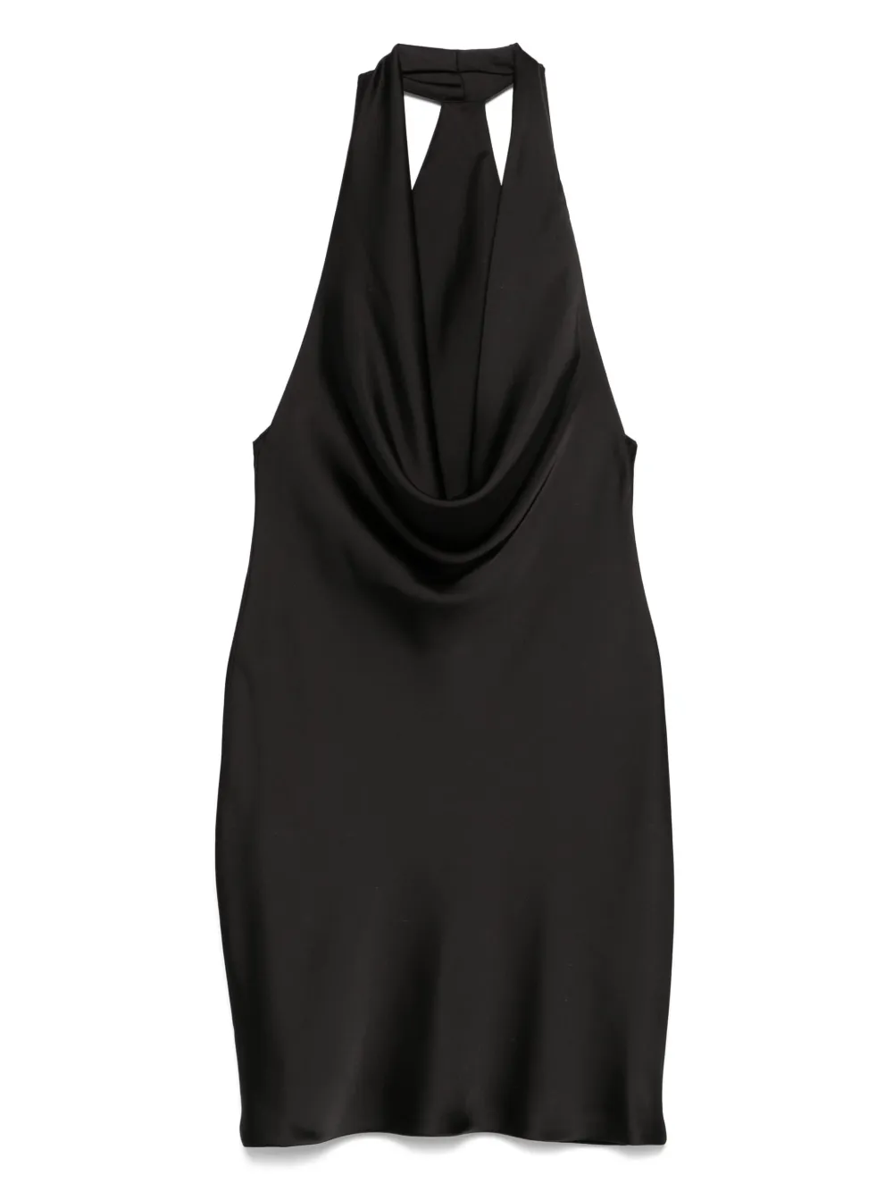 Платье мини с вырезом халтер и драпировкой Norma Kamali, черный
Платье мини с вырезом халтер и драпировкой Norma Kamali, черный