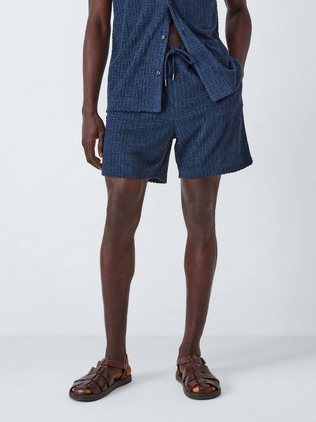 Хлопчатобумажные модальные жаккардовые махровые шорты John Lewis, темно-синий
Хлопчатобумажные модальные жаккардовые махровые шорты John Lewis, темно-синий