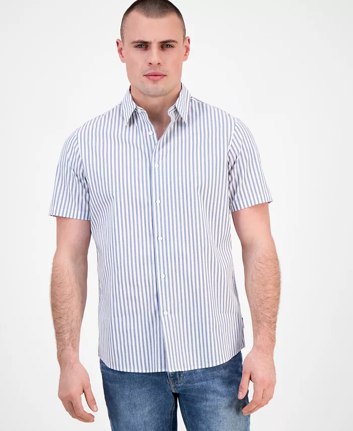 Мужская классическая рубашка в полоску Michael Kors, синий
Мужская классическая рубашка в полоску Michael Kors, синий