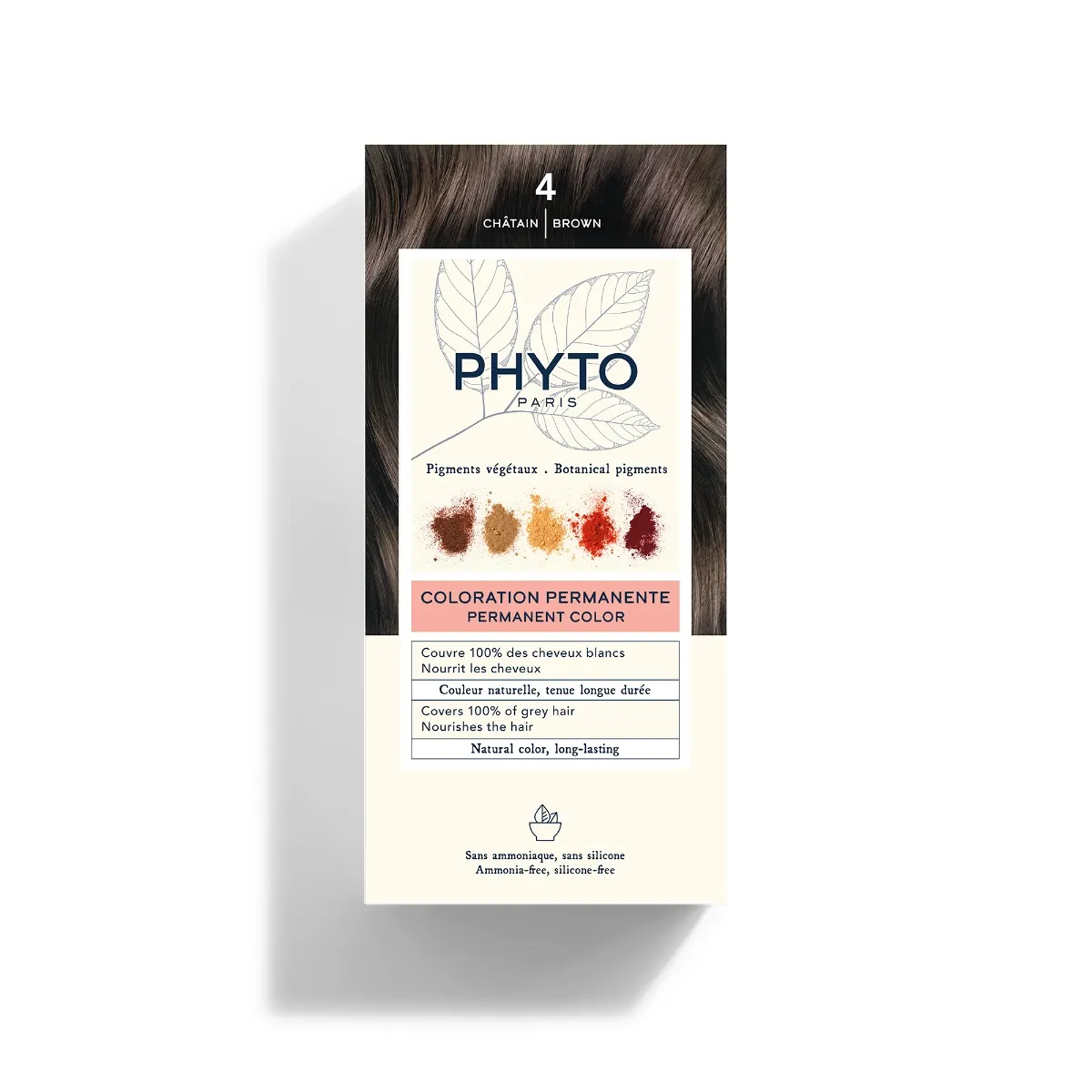Phyto Phytocolor 4 Коричневое перманентное окрашивание без аммиака 100% покрытие седых волос
Phyto Phytocolor 4 Коричневое перманентное окрашивание без аммиака 100% покрытие седых волос