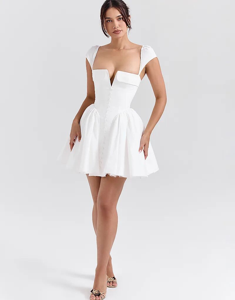 Корсетное мини-платье House of CB Florence из хлопка белого цвета
Корсетное мини-платье House of CB Florence из хлопка белого цвета