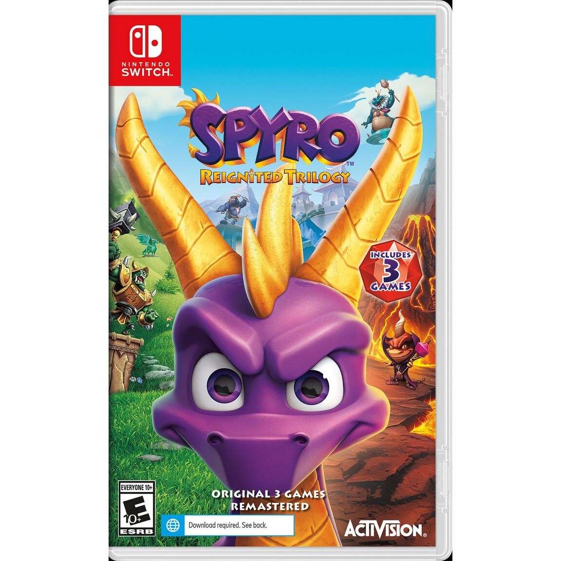 Видеоигра Spyro Reignited Trilogy - Nintendo Switch
Видеоигра Spyro Reignited Trilogy - Nintendo Switch