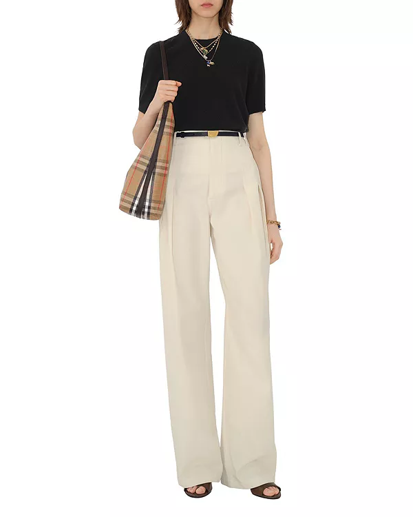 Топ из смеси кашемира Burberry, черный
Топ из смеси кашемира Burberry, черный