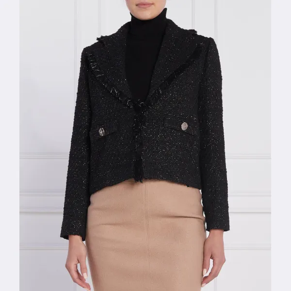 Элегантная куртка классического кроя с добавлением шерсти Liu Jo, черный
Элегантная куртка классического кроя с добавлением шерсти Liu Jo, черный