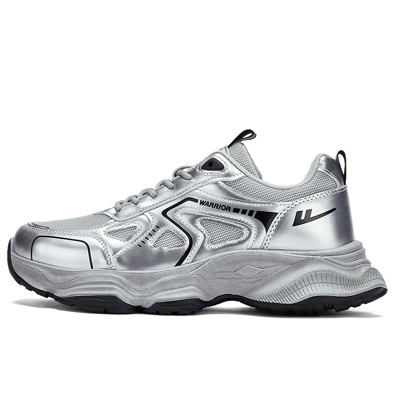 Массивные кроссовки мужские низкие, серебристые WARRIOR, Silver
Массивные кроссовки мужские низкие, серебристые WARRIOR, Silver