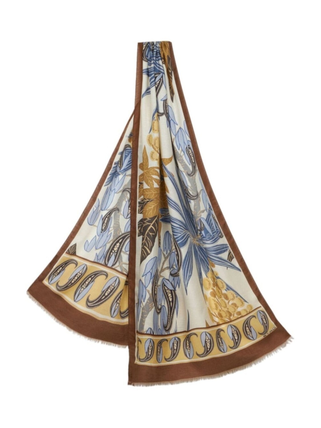 ETRO платок с цветочным принтом и бахромой, коричневый
ETRO платок с цветочным принтом и бахромой, коричневый