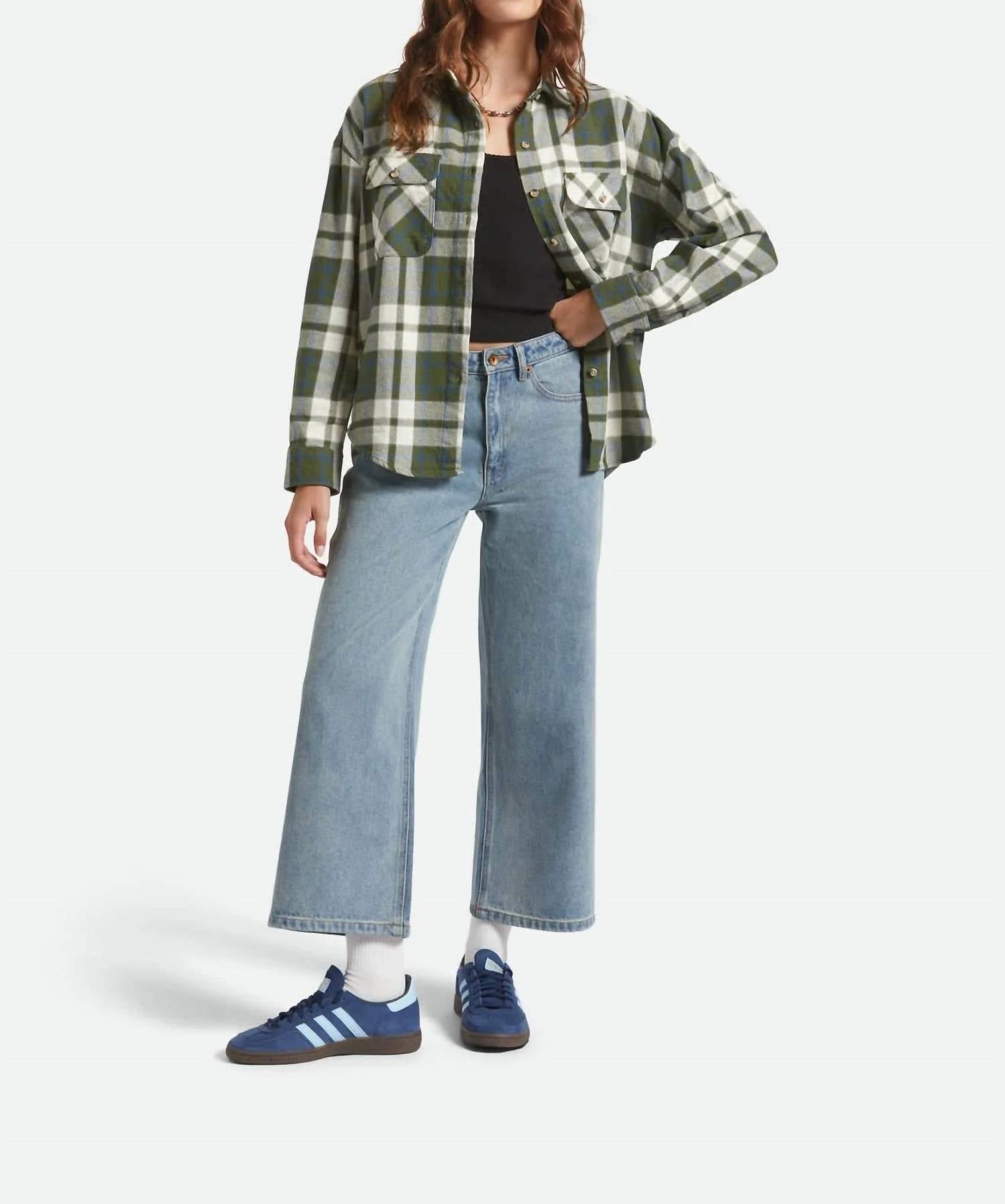 Brixton Винтажная рубашка с длинными рукавами Bowery, зеленая
Brixton Винтажная рубашка с длинными рукавами Bowery, зеленая