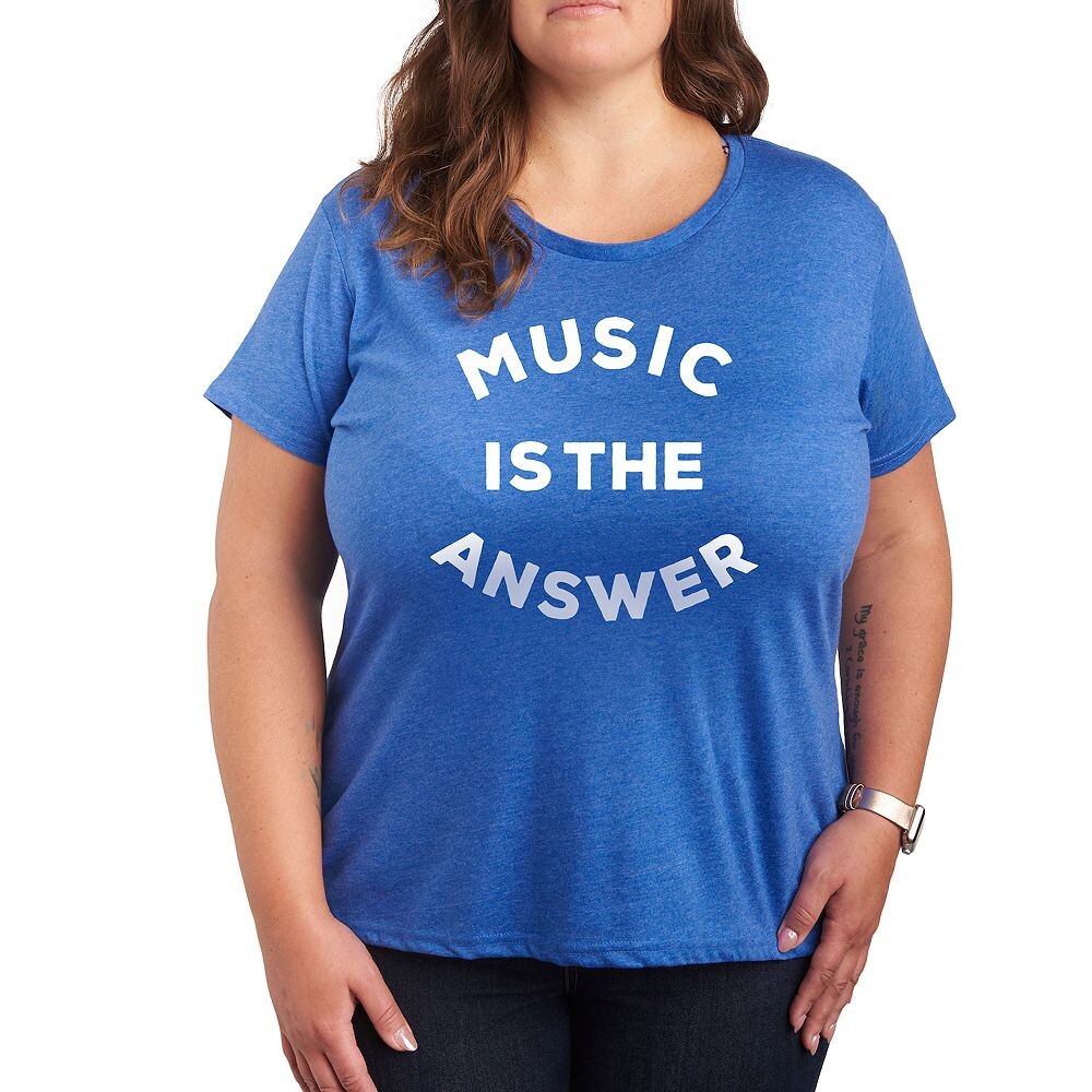 Футболка Plus Music is the Answer с графическим рисунком, цвет Heather Royal Blue
Футболка Plus Music is the Answer с графическим рисунком, цвет Heather Royal Blue