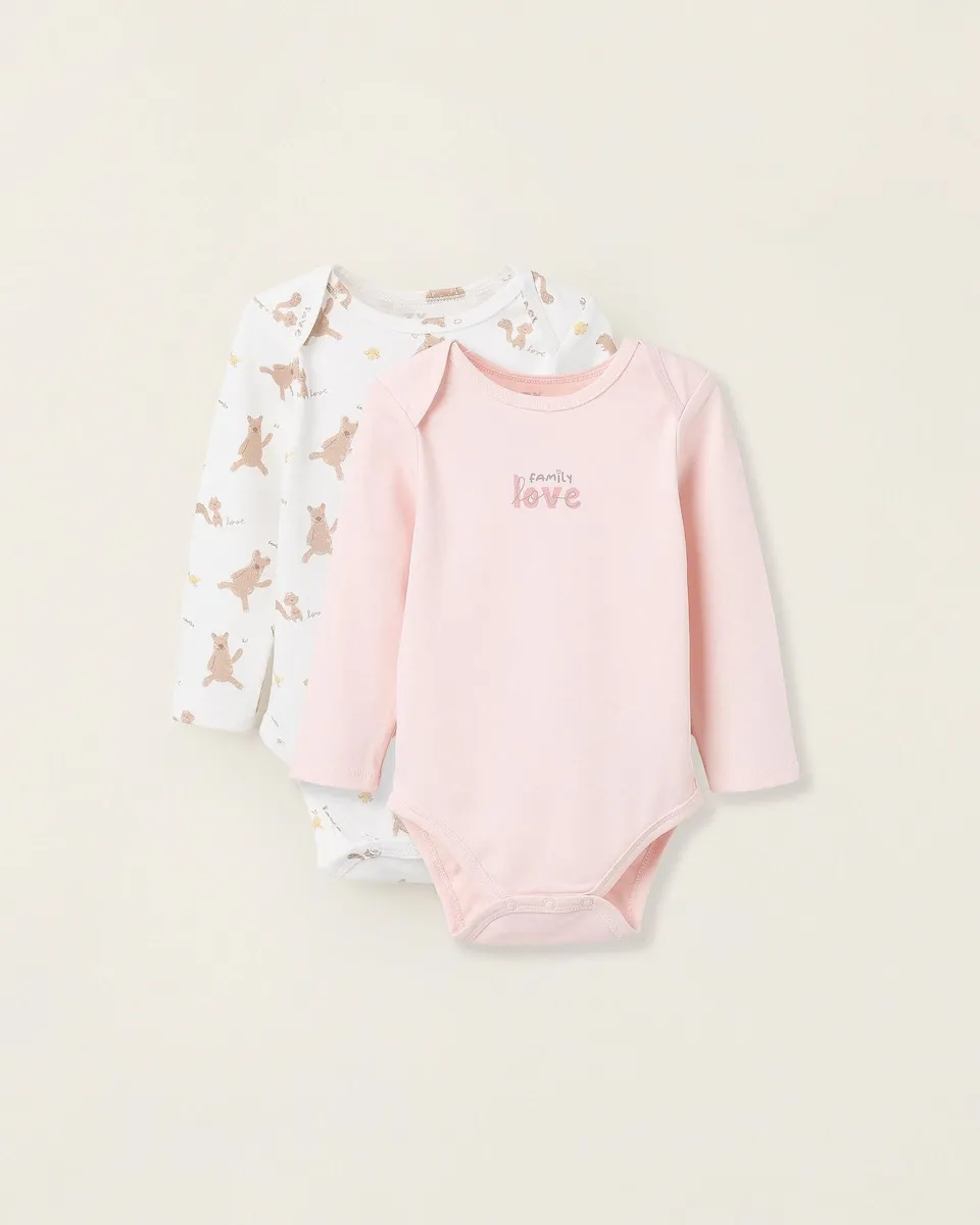 Набор из 2 боди для девочки с принтом Zippy, розовый/белый
Набор из 2 боди для девочки с принтом Zippy, розовый/белый