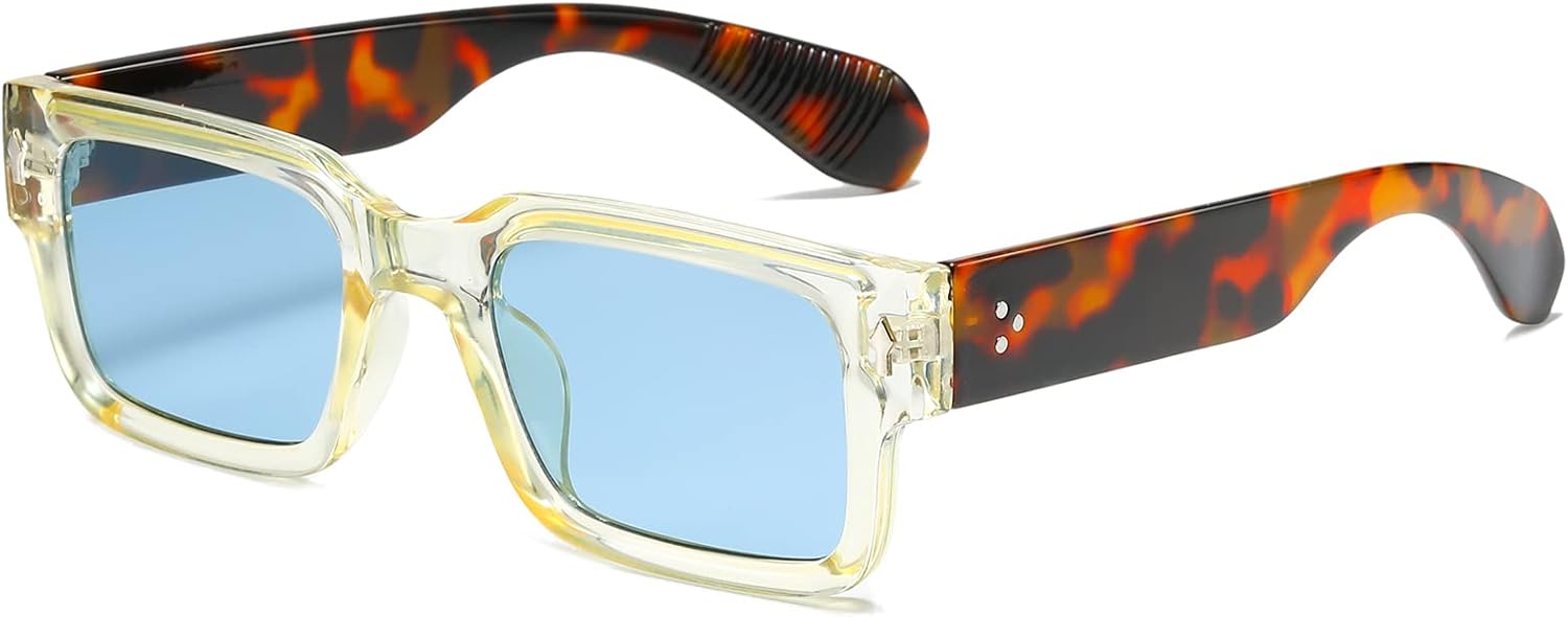 Солнцезащитные очки EYLRIM в квадратной оправе для женщин и мужчин, модные массивные прямоугольные солнцезащитные очки черного цвета с защитой от УФ-излучения UV400, A6 Transparent Yellow Leopard Leg/Blue
Солнцезащитные очки EYLRIM в квадратной оправе для женщин и мужчин, модные массивные прямоугольные солнцезащитные очки черного цвета с защитой от УФ-излучения UV400, A6 Transparent Yellow Leopard Leg/Blue