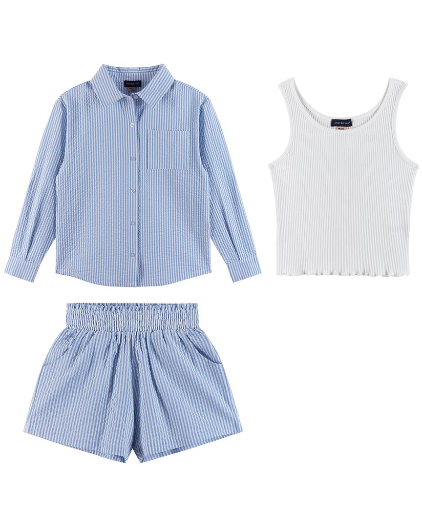 Andy & Evan Комплект из рубашки с плетеными пуговицами, синий
Andy & Evan Комплект из рубашки с плетеными пуговицами, синий