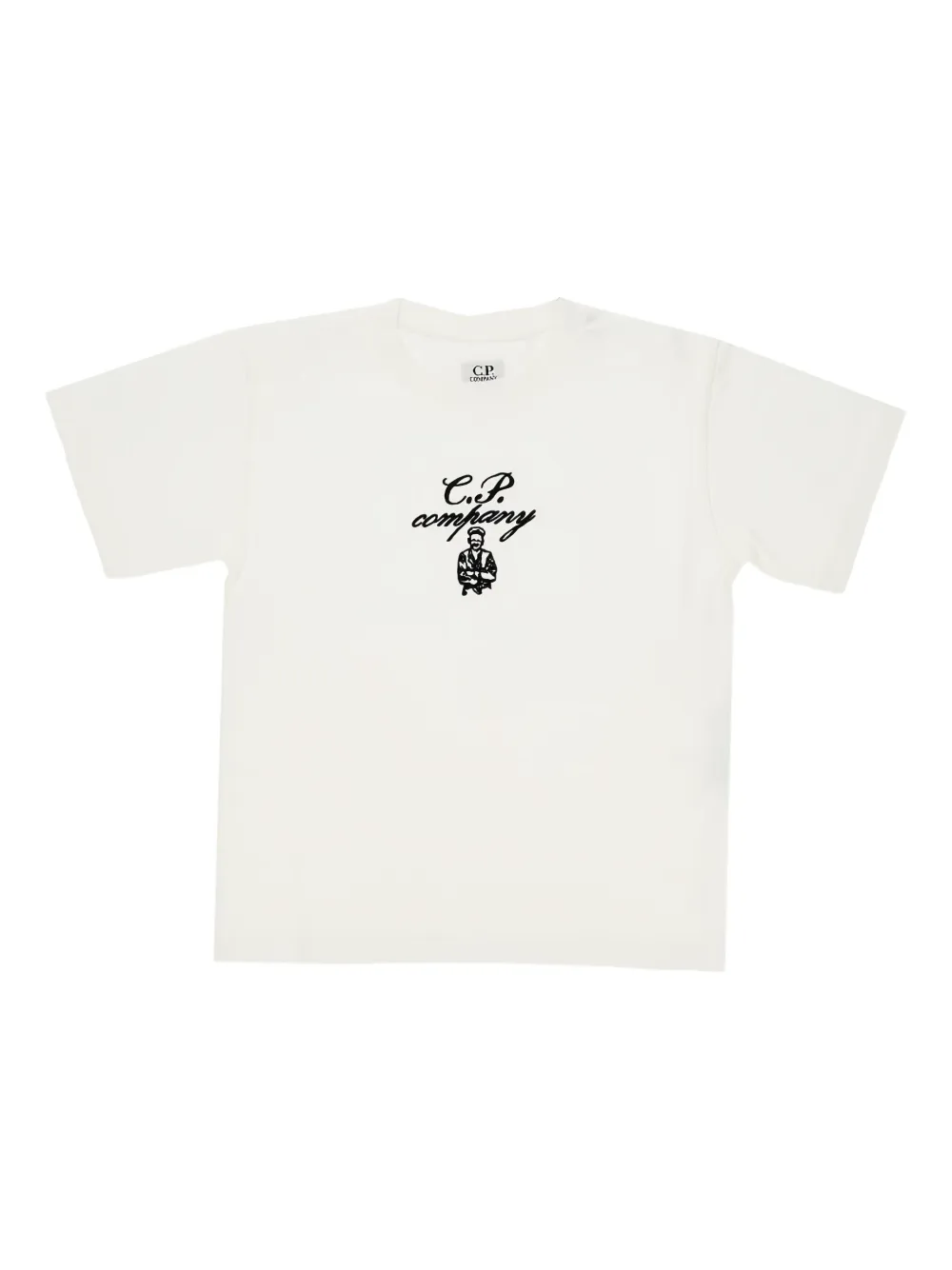 Футболка с логотипом C.P. Company Kids, белый 
Футболка с логотипом C.P. Company Kids, белый